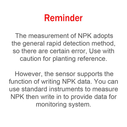 Measure Soil Moisture Temperature Humidity EC PH  NPK 4-20mA 0-5V RS485 Modbus Soil Sensor