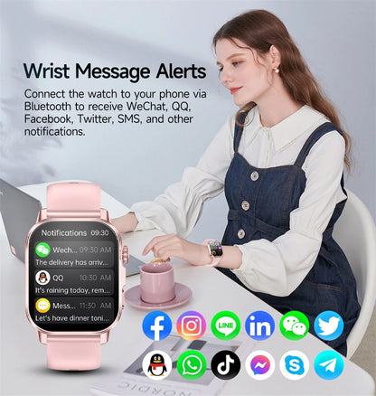 New Men Accurate Health Diagnosis ECG Smart Watch Blood Pressure Blood Oxygen Blood Fat Uric Acid Temp Bluetooth call Smartwatch