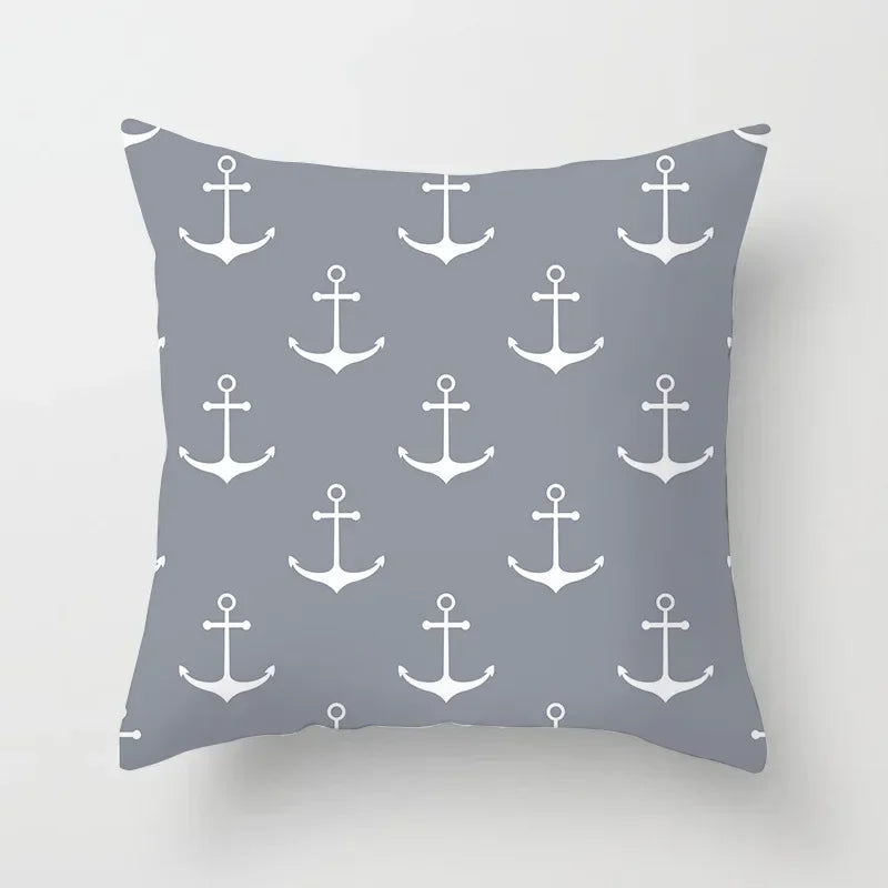 European Gray Pillowcase Geometric Pillow Cover Sofa Cushion Cover Garden Throw Pillows Hotel Outdoor Cushions car Chair 45X45cm