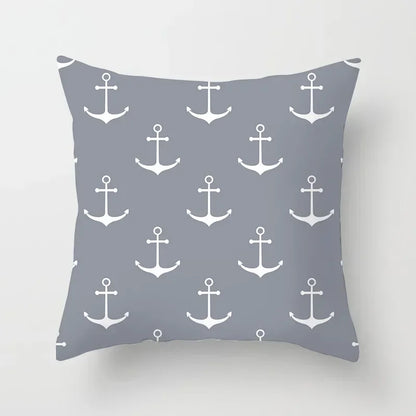 European Gray Pillowcase Geometric Pillow Cover Sofa Cushion Cover Garden Throw Pillows Hotel Outdoor Cushions car Chair 45X45cm