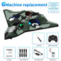 CZ36 2.4G 10CH RC EPP Foam Fighter Plane - 360 Degrees Stunt Tumbling, One-Key Takeoff, LED Lights - Best Kids Toy Gift