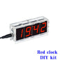 Colorful DIY Digital Clock Kit Display Date Week Temperature Alarm Soldering Project Learning Practice Solder Diy Electronic Kit