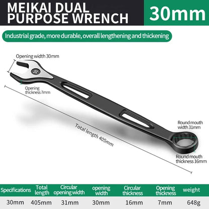 8mm-32mm Ratchet Wrench Dual-purpose Metric Setdouble Offset Ring Spanner Universal Spanner For Car Repair Hand Tool