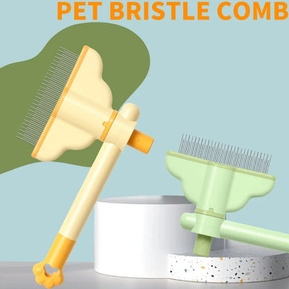 Dog Comb Pet Hair Remover One Button Dogs Brush Self-cleaning Cat Brush Massage Combs for Dog Grooming Brushes for Pet Products