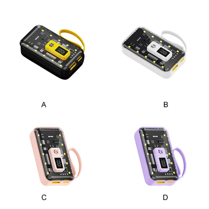 21700  Power Bank Cases Battery Storage Box Night Light USB Charge DIY Shell 21700 Battery Storage Box for iPhone Xiaomi