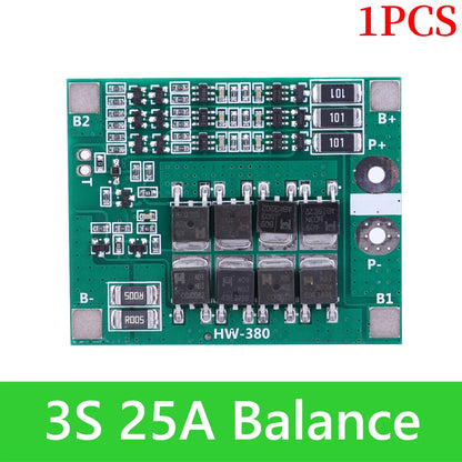 BMS 3S/4S 5A 10A 20A 25A 40A 60A Płytka zabezpieczająca ładowarkę do akumulatorów litowo-jonowych 18650 do wiertarki 12 V z funkcją wzmocnienia/balansu
