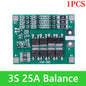 BMS 3S/4S 5A 10A 20A 25A 40A 60A Płytka zabezpieczająca ładowarkę do akumulatorów litowo-jonowych 18650 do wiertarki 12 V z funkcją wzmocnienia/balansu