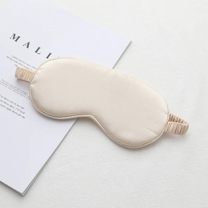 1pcs Imitated Silk Sleep Eye Mask Shading Patch Portable Travel Relax Eyepatch Lunch Break Cover Night Health Sleeping Shield