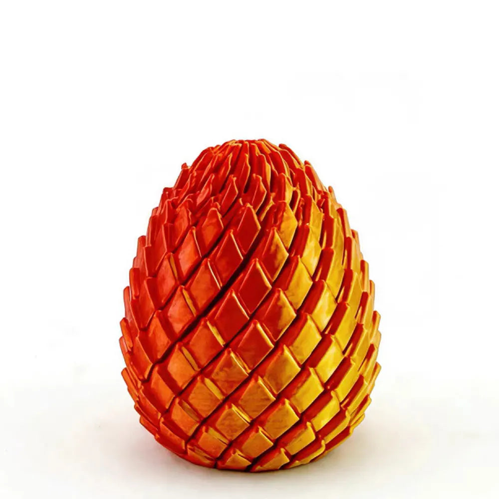 3D printed dragon egg stress relief model, deformable twist egg, creative fidget toy desk ornament.