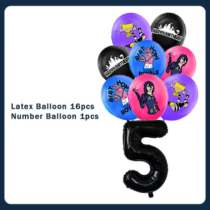 Fortnite Theme Birthday Party Decorations Shooting Game Balloon Cup Plate Tablecloth Banner Baby Shower Kid Favors Supplies Gift