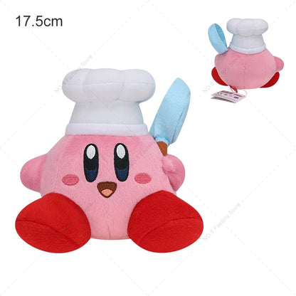 Cute Multicolor Kirby Plush Toy Kawaii Anime Star Kirby Sword Kirby Waddle Doo Elfilin Stuffed Doll Peluche Birthday Gifts