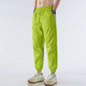 Men's Ice Silk Joggers Pants Fashion Jogger Pants Loose Straight Wide Leg Trousers Vintage Cargo Pants Man Solid Streetwear Men