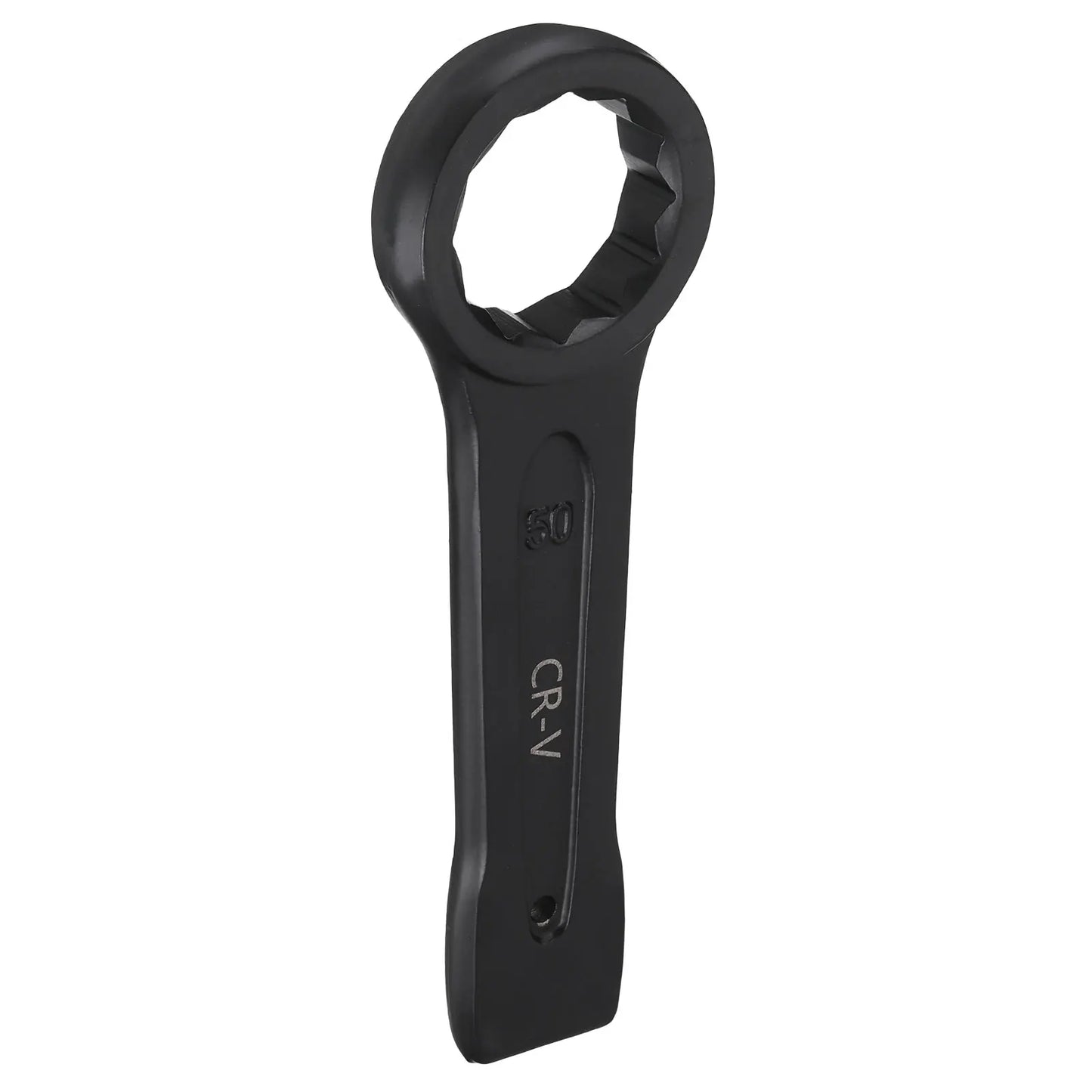 Uxcell Box End Striking Ring Wrench 17mm-48mm Metric CR-V Steel 12-Point Flat Strike Wrench Baking Paint Single Head Spanner