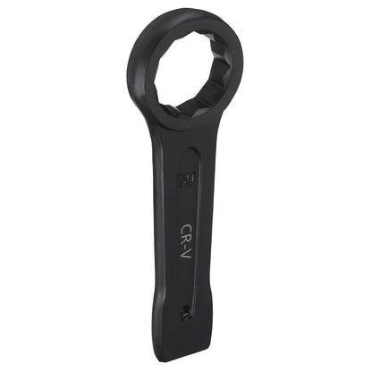 Uxcell Box End Striking Ring Wrench 17mm-48mm Metric CR-V Steel 12-Point Flat Strike Wrench Baking Paint Single Head Spanner
