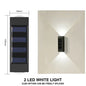 Solar Wall Lamp Outdoor Waterproof Solar Powered Light UP and Down Illuminate Home Garden Yard Decoration Outside Sunlights