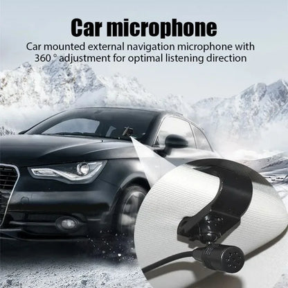 Car Microphone Micro Car Radio 3.5mm Jack Mic Stereo Mini Wired External Microphone For Auto Dvd Radio 3m Long Mini Microfono