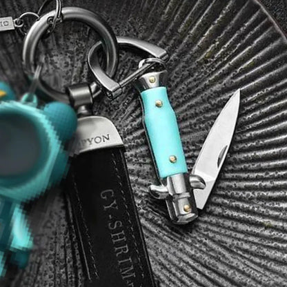 MiniPortable Folding Pocket Knife Multifunction EDC Keychain Pendant Camping Outdoor Survival Blade Cutter Opener Unpacking Tool