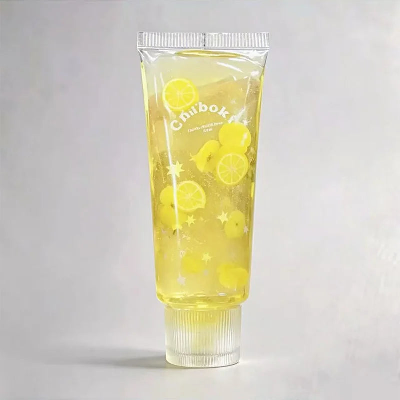 Chiboki Clear Tube Fruit Bead Squeeze Fidget Jelly Squishy Toy Anti-Stress Decompression Applicable To High Pressure Individuals