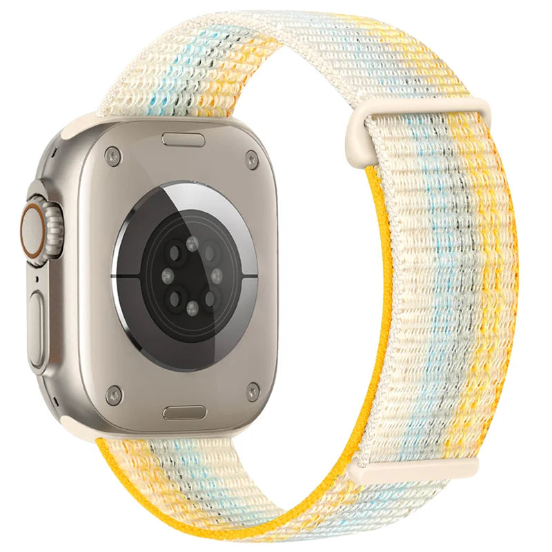 Nylon Loop Strap for Apple Watch Band 46mm 40mm 44mm 45mm 42mm 41mm 38mm Smart Belt Bracelet for IWatch Ultra 49mm 8/7/6/SE/5/4