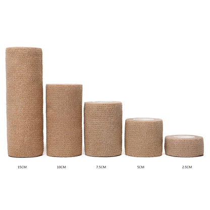 12pcs of 4.8-meter elastic sports self-adhesive bandages, protecting fingers, ankles, palms, and shoulders, knee protection