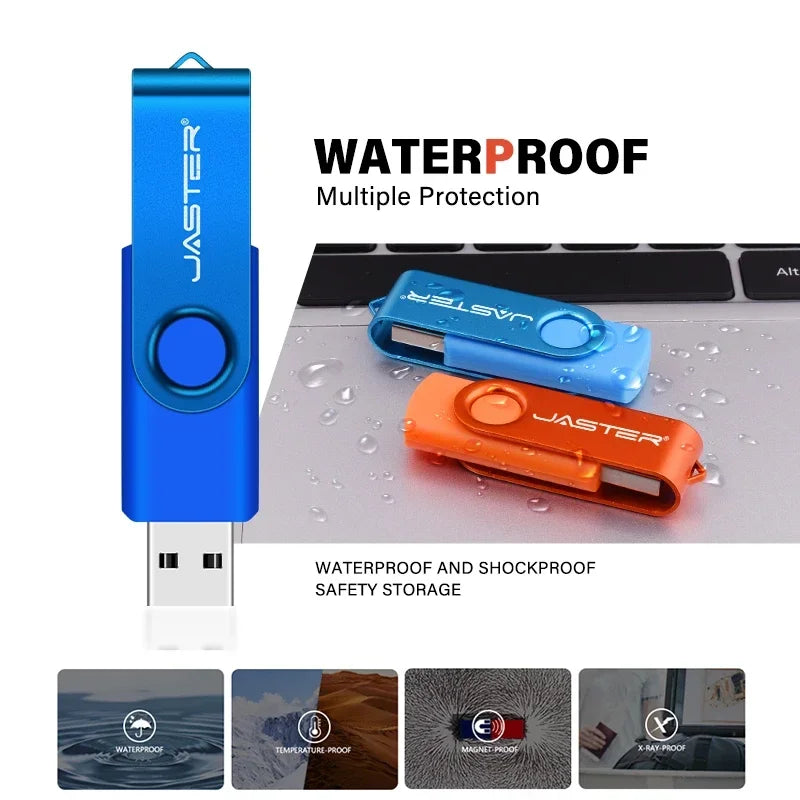 High Speed Mini USB 3.0 Flash Drive 128GB Rotatable Memory Stick Free Key Chain Pen Drive 64GB Red Pendrive Black U Disk 32GB
