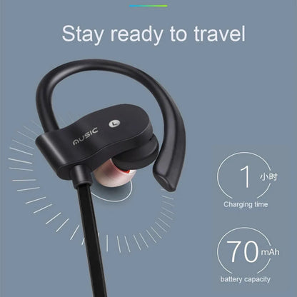 Wireless Bluetooth 4.1 Headset Sports Running Stereo Music Earphones Mini Ear-Hanging HIFI Ear-Hooks Headphones For Mobile Phone