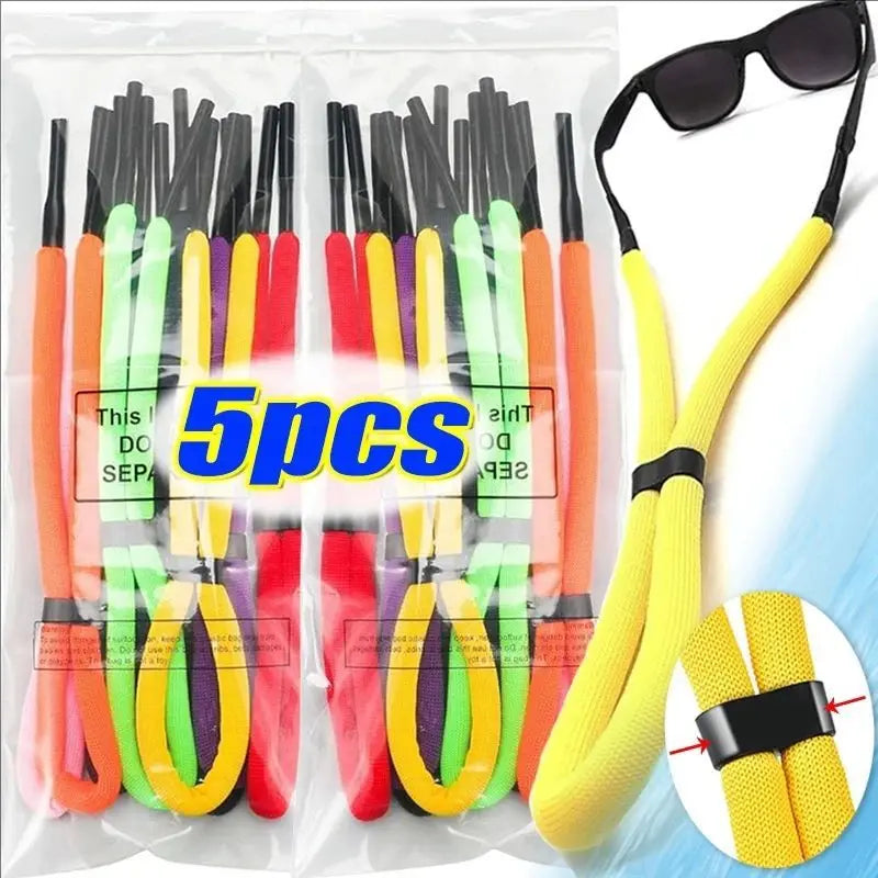 1/2/5pcs Water Sports Floating Sunglasses Chain Anti-Slip String Glasses Ropes Band Cord Holder Goggle Reading Eyeglasses Straps