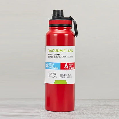 600/800/1000ML Sport Vacuum Flask Stainless Steel Thermal Water Bottle Car Insulated Cup Keeps Cold and Heat Travel Thermal Mug