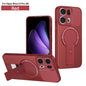Shockproof Bracket Armor Magnetic Holder Case For OPPO Reno 13 13F Reno13 Pro Reno13F 5G Magsafe Wireless Charge Cover