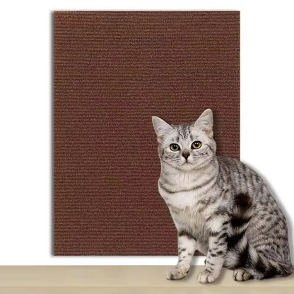DIYSelf-Adhesive Cat Scratching Mat Trimmable Cat Carpet Cat Scratching Carpet Corner Wall Cat  Scratch Sofa Furniture Protector