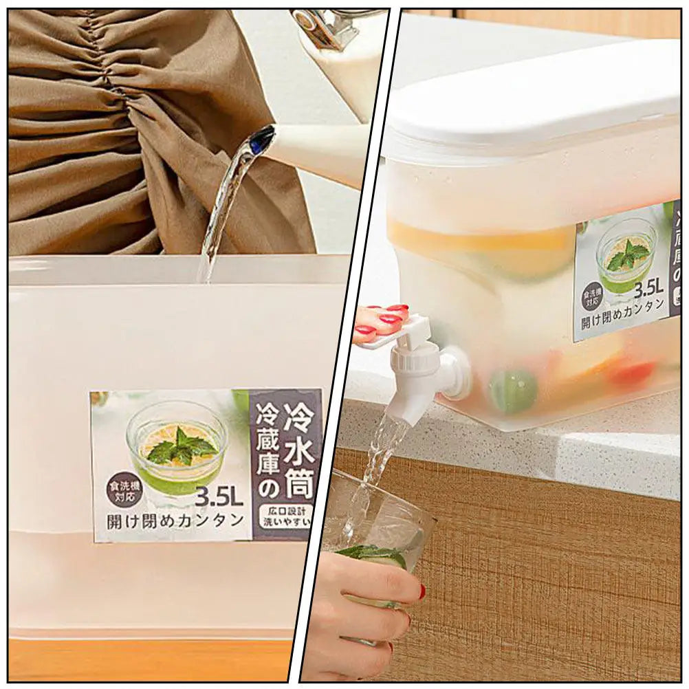 1Pcs Cold Water Kettle High Quality PP Large Capacity Beverage Dispenser Refrigerator Water Pitcher for Juice Tea Household Use