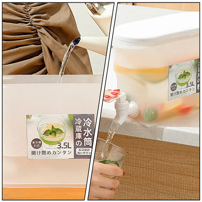 1Pcs Cold Water Kettle High Quality PP Large Capacity Beverage Dispenser Refrigerator Water Pitcher for Juice Tea Household Use