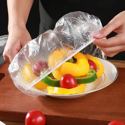 120/70/52CM Disposable Kitchen Accessory Food Cover Storage Bag Saver Dust Food Grade Fresh Lids Elastic Shower Headgear Cover
