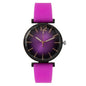 Fashion Ladies Sports Simple Black Dial Quartz Watch Casual 2023 Hot Sale Green Silicone Strap Women Clock Dress Wristwatches