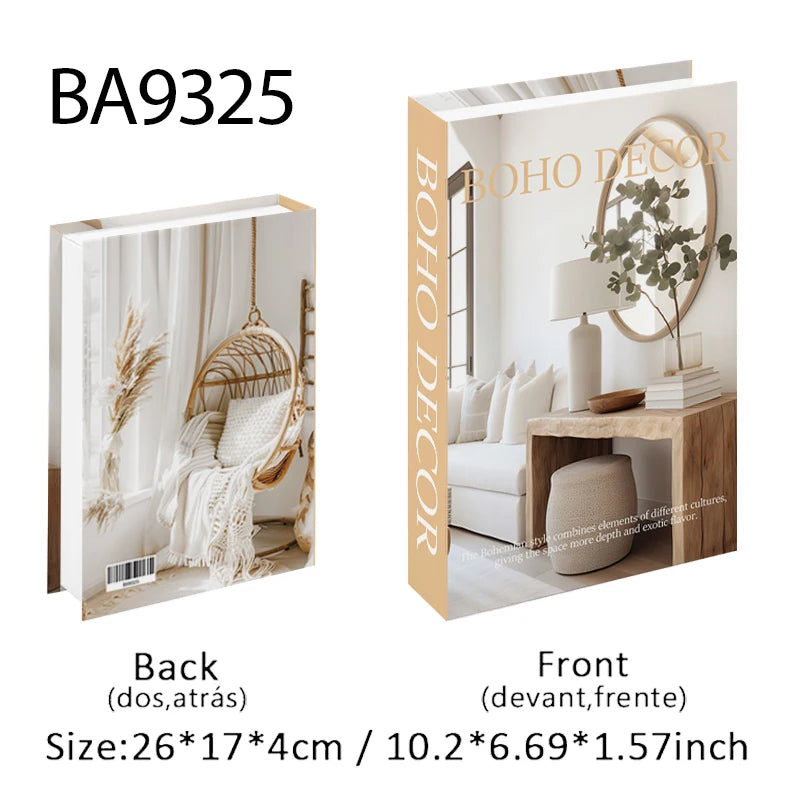 Boho Monet Matisse Luxury Fake Book Storage Box Home Interior Decoration Decorative Books Coffee Table Bedroom Living Room Decor