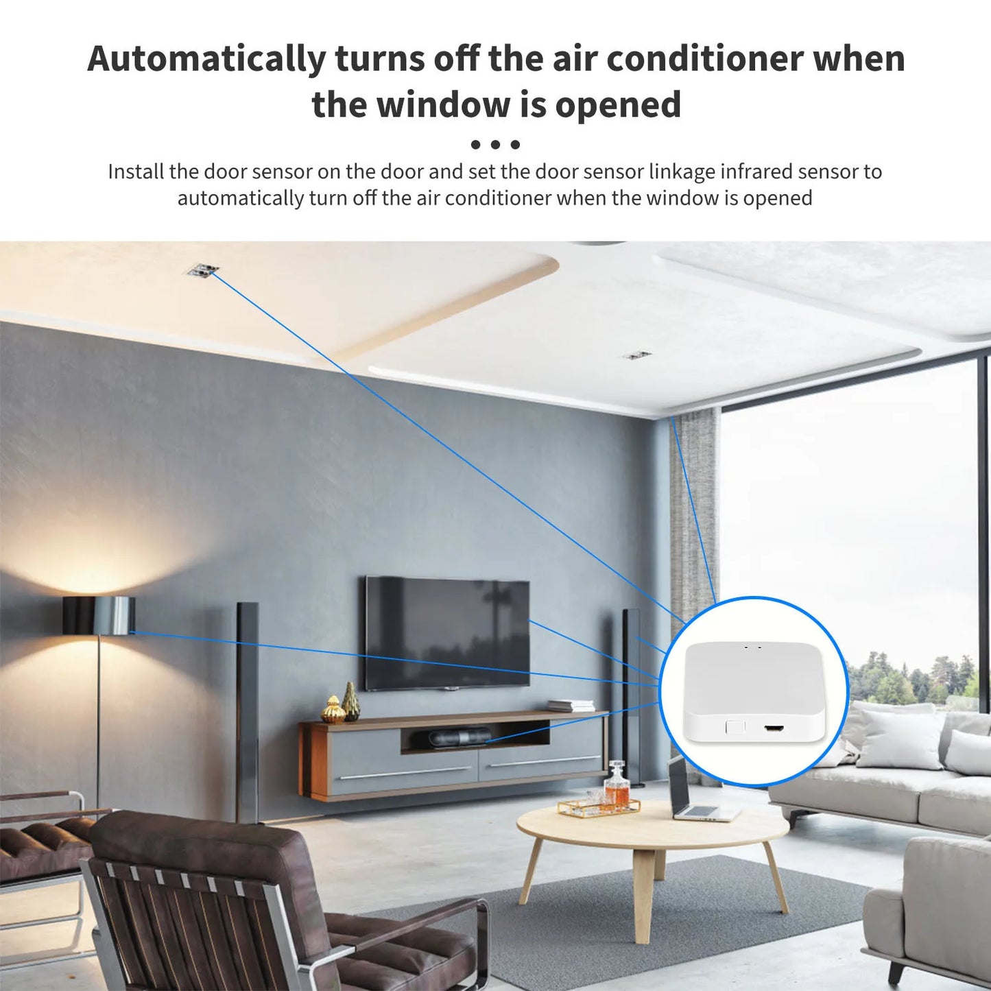 Tuya Universal Multi‑Mode Gateway Hub, Zigbee Bluetooth WiFi, Central Controller for Whole‑Home Smart Automation