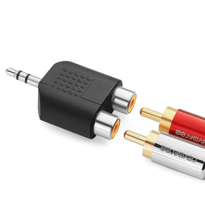 5pcs 6.35/6.5mm Male to 3.5mm Audio Stereo Mono Jack Female To Male Audio Jack Connector Adapter Converter Speaker