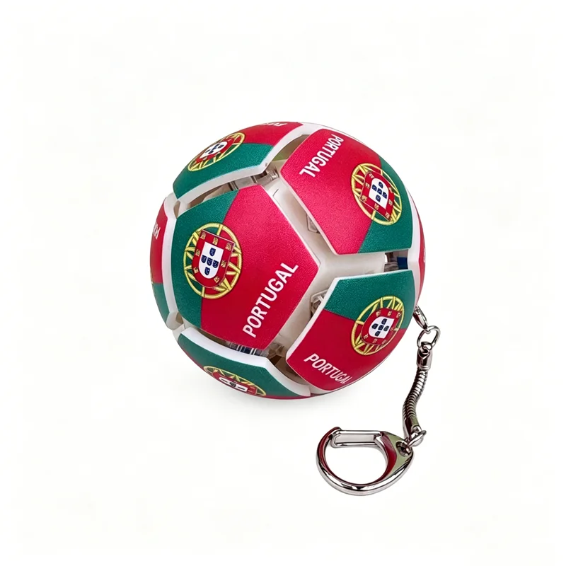USA Mexico Canada All Country Flag Football Keychain Fidget Stress Ball Squishy Decompression Toy Anxiety Relief Fan Souvenir
