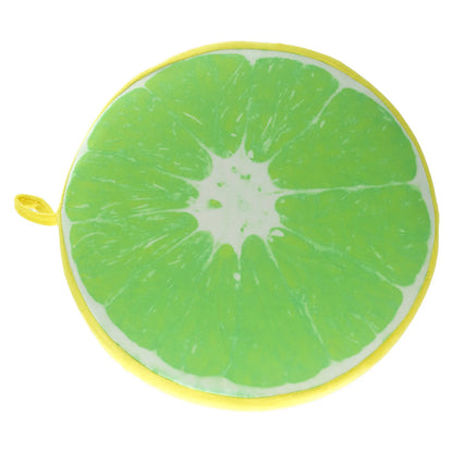 Cartoon Fruits Print Round Bar Chair Cushion Cover Anti-Slip Seat Cushion Slipcover Soft Stool Cushion Covers For Living Dining