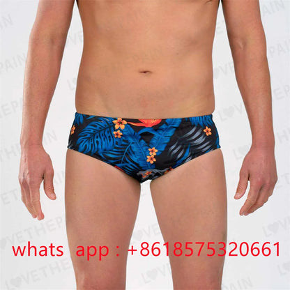 Zootekoi Mens Swimming Trunks Beach Surf Tights Shorts Endurance Athletic Training Quick Dry Jammer Diving Surfing Swimwear 2023