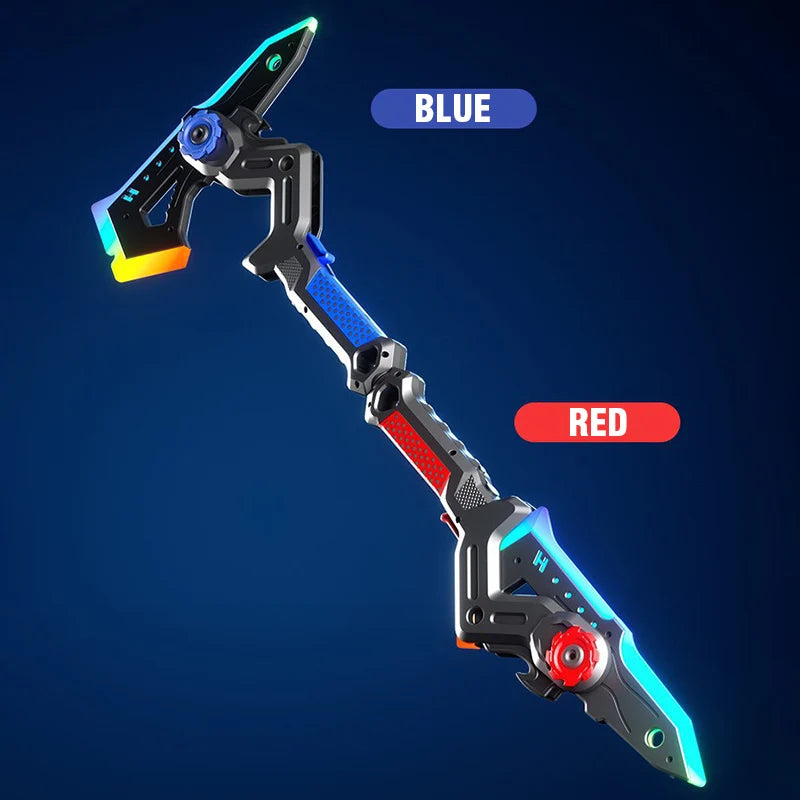 Lightsaber Toy AXE Light Stick 2 in 1 Sword Toys Lightstick Cosplay Role-Play Games Kids Gifts Cool Toy for adult Children boys