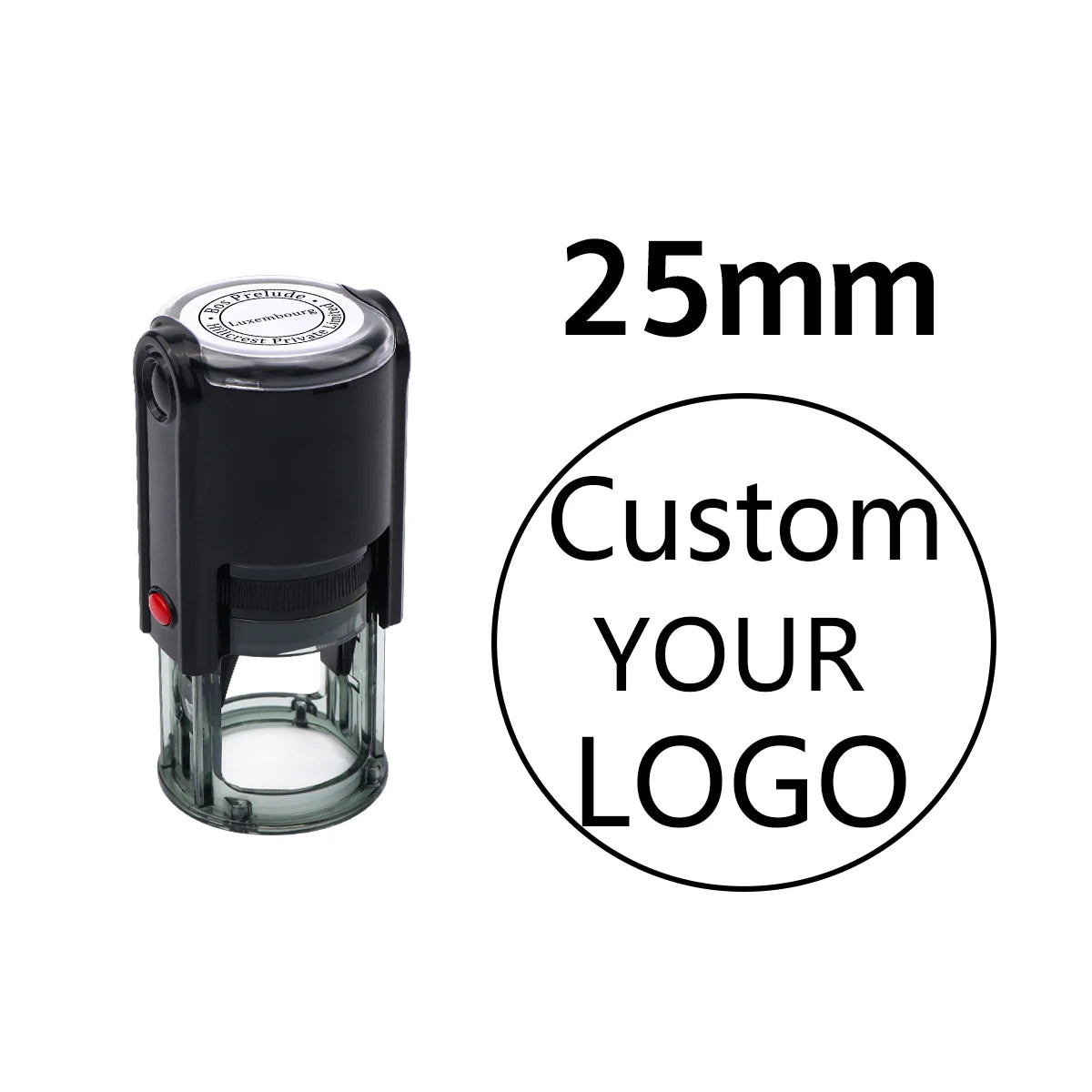 Custom Logo Round Stamp Personalized Image Self Inking Stamper Customized Business Logo Text Stamps-4 Sizes-5 Ink Color Options