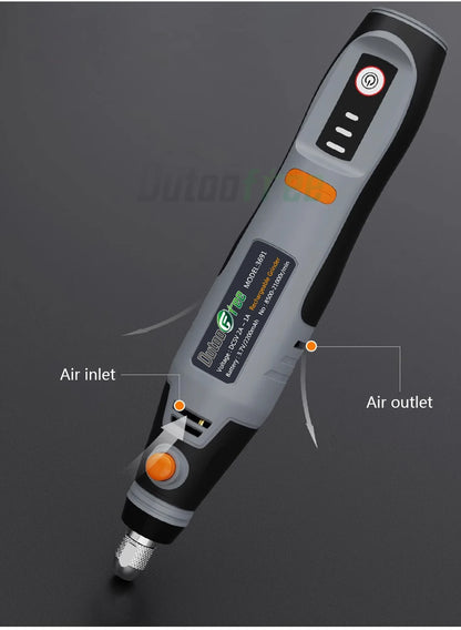 35W Rechargeable Electric Drill 3 Speed Engraving Pen USB Cordless Rotary Tool For Jewelry Metal Dremel Tools 8500r-21000r/min