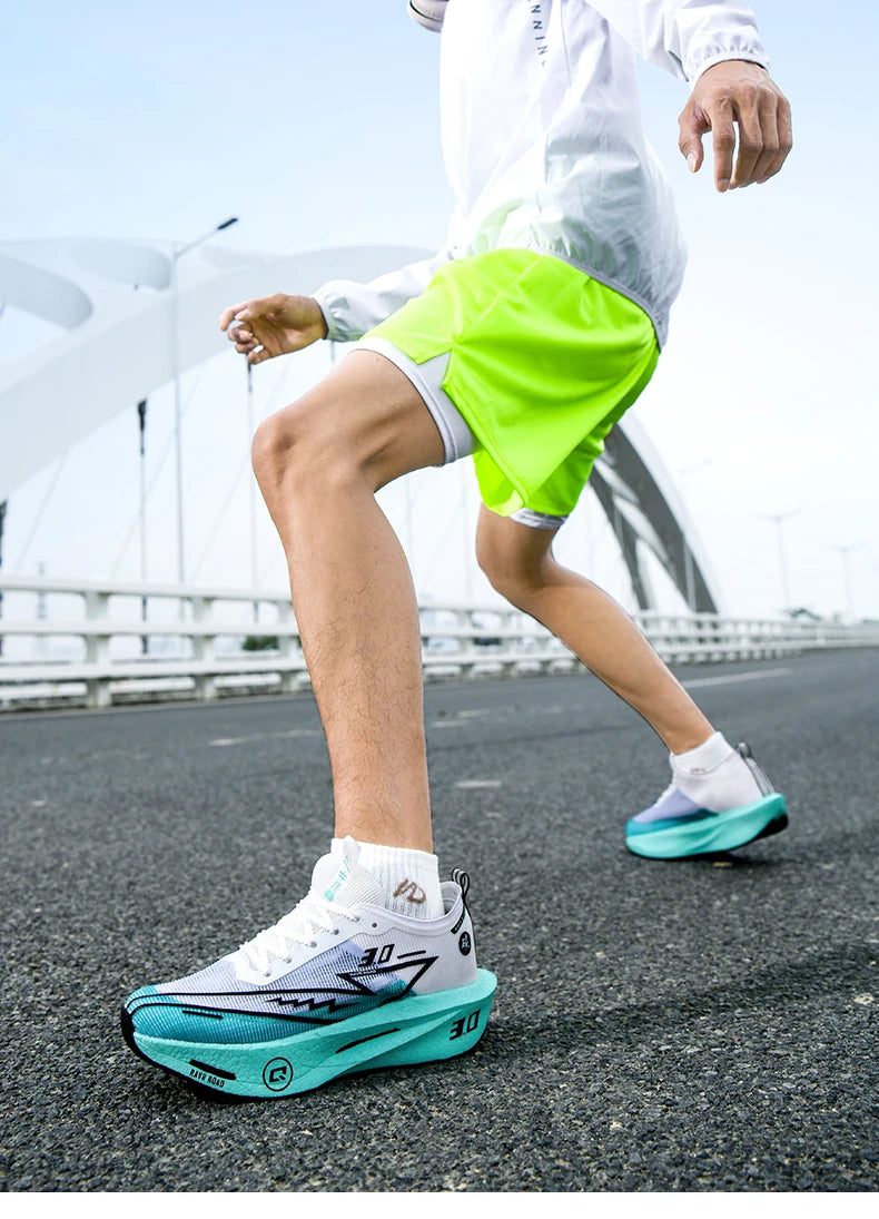 Couple Breathable Mesh Carbon Board Shoes, Student Sports Exam Shoes, Chunta Ultra Light Rebound Marathon Running Shoes