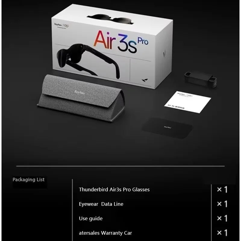 TCL RayNeo Air 4 /Air 4 PRO /Air 3S/2S Inteligentne okulary AR 201-calowy Micro OLED 3D HD Prywatne Kino do telefonu, komputera, konsoli do gier