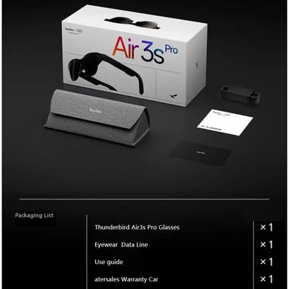 TCL RayNeo Air 4 /Air 4 PRO /Air 3S/2S Inteligentne okulary AR 201-calowy Micro OLED 3D HD Prywatne Kino do telefonu, komputera, konsoli do gier