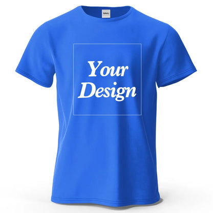 Custom T shirt Customized Tshirt Personalized Tee Shirt Diy Print Your Photo Brand Logo Text Men Women 100% Cotton Premium Gift