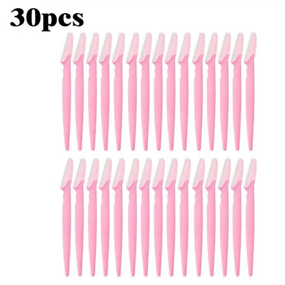5-100PCS Wholesale Blade Portable Eyebrow Trimmer Shaver Face Razor Eye Brow Epilation Hair Removal Cutters Safety Razor