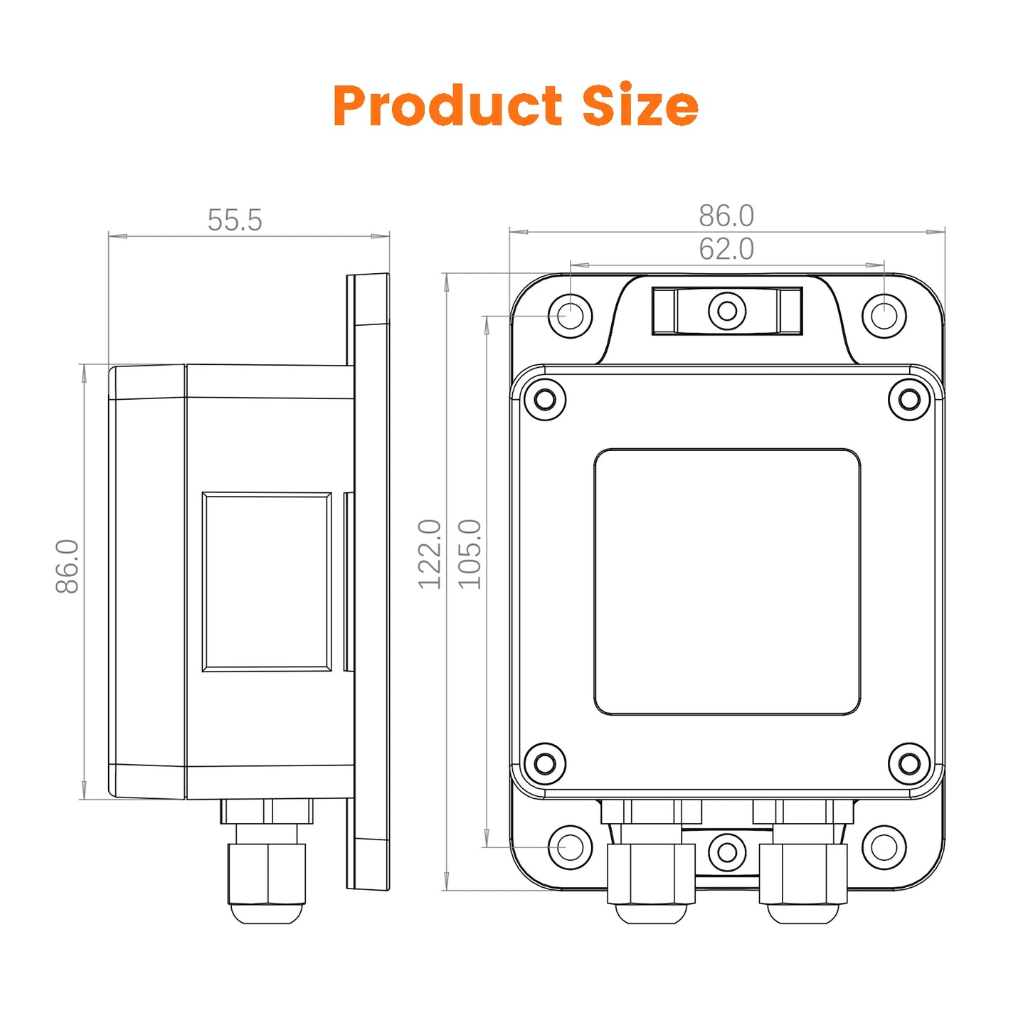 5M ME202RSP Solar Panel Tuya Mobile App Submersible LED Temperature Display Alarm Indicator RemoteTank Liquid Level Sensor