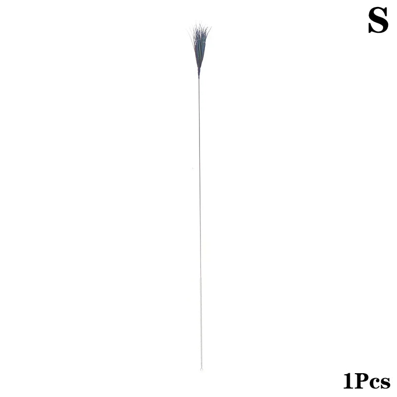 1/5Pcs Goose Feather Stick Ear Picking Elastic Earwax Cleaner Stick Massage Chicken Peacock Feather Silver Needle Ear Dig Tool